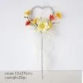 Kinderspielzeug Zauberstab Simulationsblume Party Foto Requisite Hochzeit Blumenmädchen Zubehör - Leuchtgelb