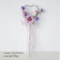 Kindergeburtstag Feenstab Kunstblume Hochzeitsfoto Requisite Hand Blumenstab Deko - Sternenviolett