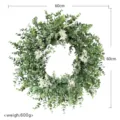 Kunstmatige eucalyptus krans 60cm groene deurhanger voor binnenhuisdecoratie SKU - 60CM / Kleine Eucalyptus Krans