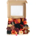 Set de regalo de caja de rosas artificiales DIY para decoración del hogar variado. - Caramelo Intenso (254)