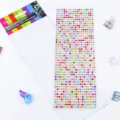 4mm colorful acrylic rhinestone stickers 900pcs self adhesive crystal gems for phone car decor - 900 Pieces/Pack / Colorful