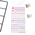 Colorful crystal 3D epoxy transparent glitter alphabet stickers for diary crafting decor. - Crystal English Letters - 06