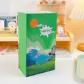 Borsa Regalo in Carta Kraft con Dinosauro Cartone Animato Verde per Festa di Compleanno - Dinosauro YC-02