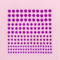 Purple acrylic rhinestone stickers for DIY crafts face gems phone case decoration sheet - Deep purple