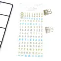 Glitter 3D epoxy cijfer stickers holografisch DIY dagboek plakboek decoratieve ambachten - Kristallen getal 10