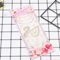 Acryl hars zwaan kristal strass sticker DIY telefoonhoesje decoratieve glanzende kaart - Parelzwaan - Champagne