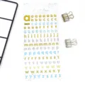 Colorful crystal 3D epoxy transparent laser glitter alphabet stickers for DIY journal decoration - Crystal English Letters - 02