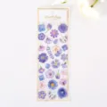 Adesivi in cristallo epossidico floreale adesivo decorativo 3d trasparente per diario - Regno dei fiori incantati