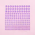 Purple acrylic rhinestone stickers DIY crystal diamond phone case decoration sheet - Light Purple