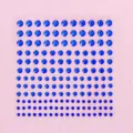 Acrylic blue rhinestone stickers sheet DIY craft phone case sparkling gem decorative crystal - Dark Blue