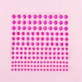 Pink acrylic rhinestone stickers DIY crystal gem sheet for mobile phone crafts decoration - Rose Red