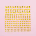 Acrylic rhinestone stickers DIY crystal diamond gems sheet for phone case scrapbooking craft - Light Golden Yellow