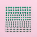 Green acrylic rhinestone stickers DIY crystal gem stickers for crafts and phone decor - Dark Green