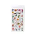 Aquarel bloemige washi sticker vel voor journal decoratie en ambachten, botanisch ontwerp. - Bloemen in volle bloei / 6 vellen