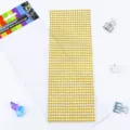4mm Gold Acrylic Rhinestone Stickers Sheet Self-Adhesive Crystal Craft Phone Decor - 900 Pieces/Pack / Gold