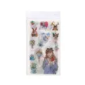 Noordelijke stijl dagelijks journaal stickers bos meisje planten dieren washi 6 stuks - 6 Stuks/Verpakking / Nordic Mori meisjes 312
