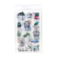 Noordse frisse washi stickers met tropische planten en schattige dieren voor dagboek decoratie. - Frisse stijl 302 / 6 vellen
