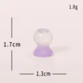 Miniature retro oil lamp micro landscape ornament, desktop resin accessory, cute DIY tiny decor. - Purple Taro Round Lamps
