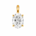 Oval Gold Point Style / Pendant Only
