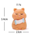 Mini resin cute cat figurine accordion toy desktop micro landscape DIY decoration accessory - Accordion Orange Cats