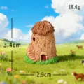 Miniatura casa de resina para decoración de escritorio micro paisaje bonsái suculenta. - Casas de tierra Tuzhang