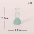 Miniatuur retro lichtgevende olielamp ornament, micro landschap DIY bureau decoratie accessoire. - Groene mist witte vazen