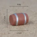 Miniature brown wooden barrel model for DIY micro landscape toy dollhouse home decoration - Barrel