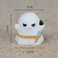 Cute mini pirate ghost figurine micro landscape resin desktop and car ornament size 2.5cm - Ghost Swordsman