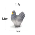 Mini figurine coq de simulation poulet miniature DIY micro paysage décoration bureau - Coq de combat à longues pattes