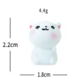 Mini white bear resin figurine cute micro landscape DIY doll desktop decoration accessory 1pc - Looking-up White Bear