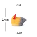Figurine miniature coq simulation résine modèle animal mignon décoration micro paysage - Poulet Sanhuang somnolant