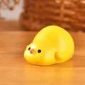 Mini yellow chick resin figurine detail, cute dollhouse ornament and DIY hairpin decoration. - Melting Chicks