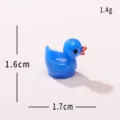 Miniature figurine de canard bleu en résine, décoration de bureau DIY, micro paysage. - Canard de couleur unie (bleu roi)