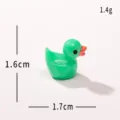 Miniature figurine de canard en resine pour bricolage decoration de paysage de bureau. - Canard de couleur unie (vert foncé)