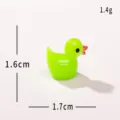 Miniature green duck figurine for micro landscape DIY decoration, mini desktop toy ornament. - Solid Color Duck - Emerald Green