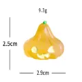 Halloween calabaza brillante resina colgante mini adorno escritorio accesorio micro paisaje - Calabaza plana - Transparente luminosa