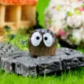 Kleine leuchtende Eule Figur Mikro Landschaft niedliche DIY Harz Desktop Dekoration Ornament - Kleine Eule - Transparent Leuchtend Schwarz
