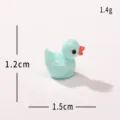 Mini resin duck figurine cute small toy diy decorative accessory for desktop ornament - Solid Color Duck - Blue
