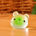Detail de figurine d'ours en resine miniature avec texture translucide pour jolie deco. - Boule de riz ours