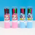 Kids Washable Watercolor Pens 12 Colors Barrel Cartoon Drawing Pens School Art Supplies - Twelve Colors