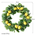 Ghirlanda di limoni artificiali 45cm ghirlanda di foglie verdi per porta decorazione murale - Ghirlanda di Foglie Verdi al Limone