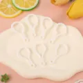 White plastic bulb lobster clasps keychain DIY jewelry accessories for handmade crafts and toys. - White