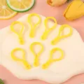Yellow plastic bulb lobster clasp DIY jewelry accessories keychain toy pendant detail view - Yellow