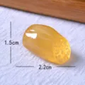 Mini figura amarilla de raíz de loto de simulación verdura de resina decoración de escritorio - Raíz de Loto