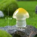Mini champignon lumineux en résine pour paysage de mousse jardin bonsaï bricolage micro paysage art - Champignon Jaune