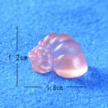 Mini Harz Muschel Figur Aquarium Mikrolandschaft suesse rosa Deko Ornament Skulptur SKU - Runde orangefarbene Meeresschnecke