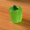 Miniatura resina verde pimiento adorno lindo simulacion verdura micro paisaje de escritorio - Pimiento Verde