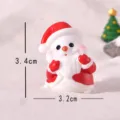 Christmas Santa Claus mini resin figurine micro landscape DIY desktop decoration 3.4cm - Santa Claus