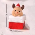 Mini Christmas reindeer chimney figurine cute desktop ornament DIY micro landscape toy - Christmas Reindeer Head