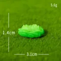Miniature green resin grass cluster ornament for micro landscape bonsai garden decor item - Windblown Grass